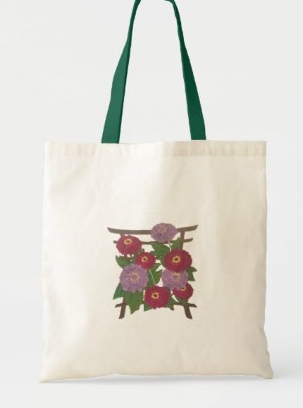 Beyond Vision Custom Flower Japanese Zinnia Embroidered Iron on/Sew Patch (5.85" x 6.18")