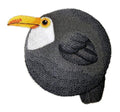 Nature Weaved in Threads, Baby Bird Kingdom [ Roly-Poly Toucan ][] / (3.86" x 3.7") [] embroidered iron-on patch