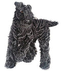 Kerry Blue Terrier (5.4" x 4.8") embroidered iron-on patch