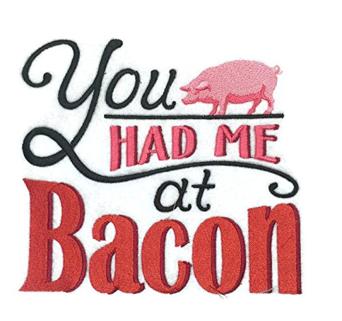 Lets go Outback for BBQ Apron Design [You Had Me at Bacon] Embroidered Iron On/Sew Patch (5.86" x 6.43") Made in USA