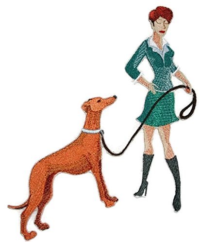 BeyondVision Amazing Custom Dog [Fashionista and Greyhound ] Embroidered Iron On/Sew Patch (7" x 6")[Made in USA]