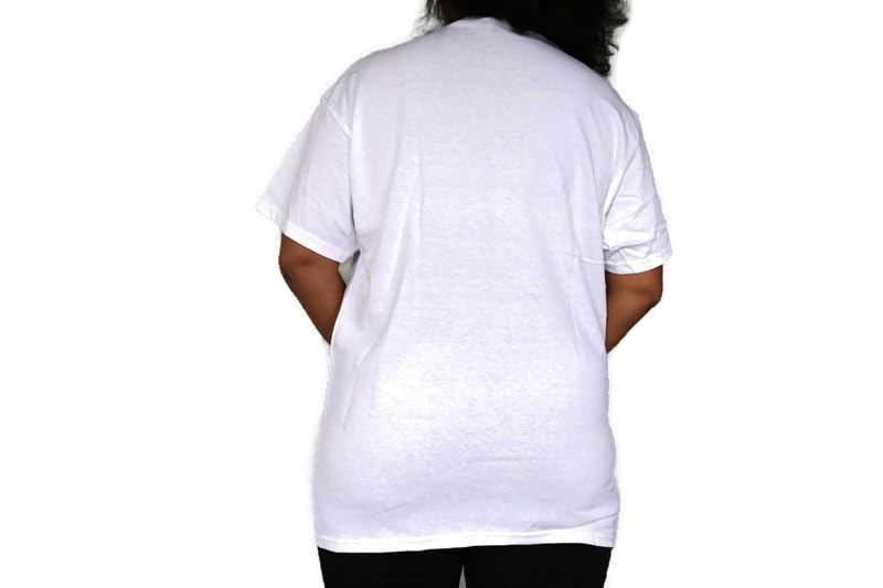 BeyondVision Custom Embroidered Womens T-Shirt (White, Large)