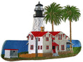 New Point Loma Lighthouse (9.08" x 6.9") embroidered iron-on patch