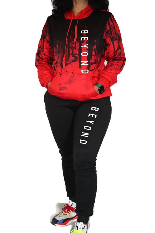 BeyondVision Women's 2 Piece Outfits Long Sleeve Hoodie and Jogging Pants Tracksuit Sets