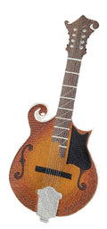 Mandolin (5.87" x 8.17") embroidered iron-on patch