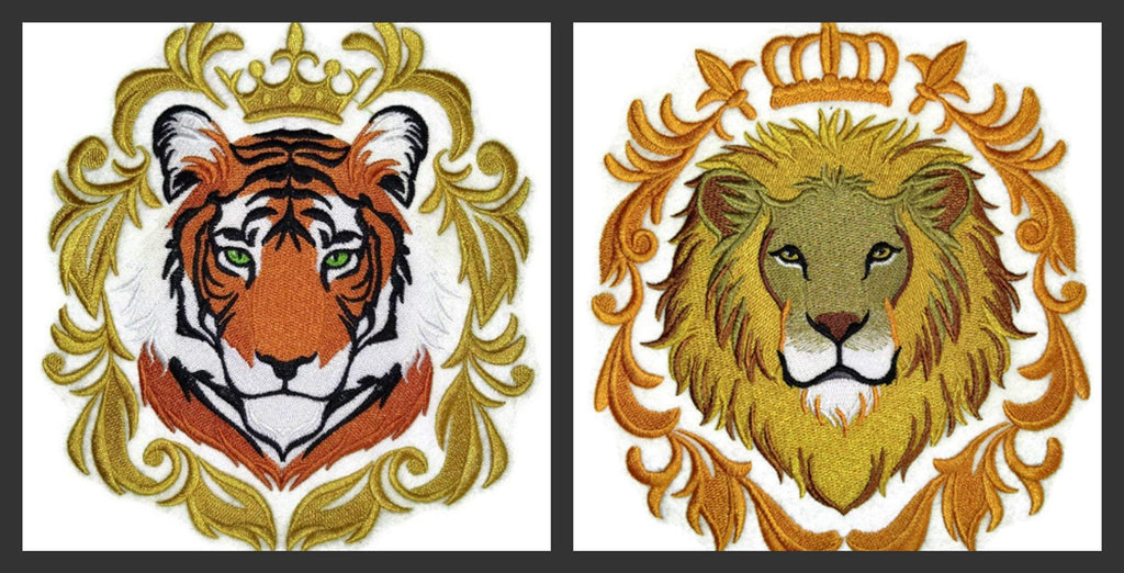 Nature Weaved in Threads, Amazing Animal Kingdom [Royal Bengal Tiger] [Custom and Unique] Embroidered Iron on/Sew Patch (6.9" x 7.6") [Made in USA]