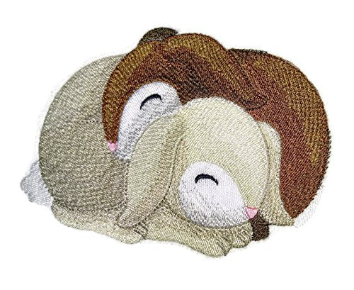 Naturaleza entretejida en hilos, increíble reino animal bebé [Conejitos acogedores de otoño] [Personalizado y único] Parche bordado para planchar o coser [Hecho en EE. UU.]…