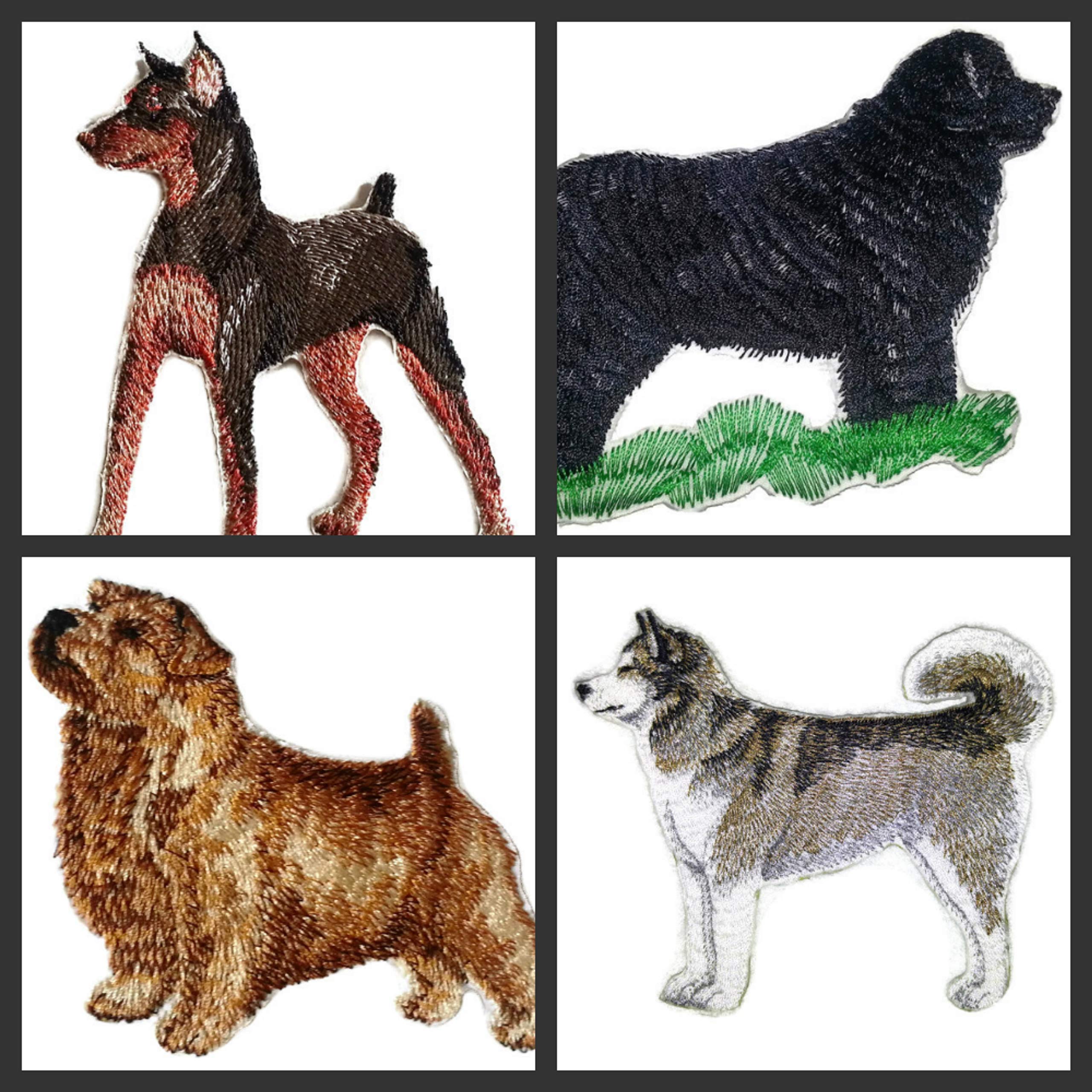 Malamute Embroidered Patch – Majestic Arctic Dog Iron-On or Sew-On Applique, 4.5" x 5", Made in USA