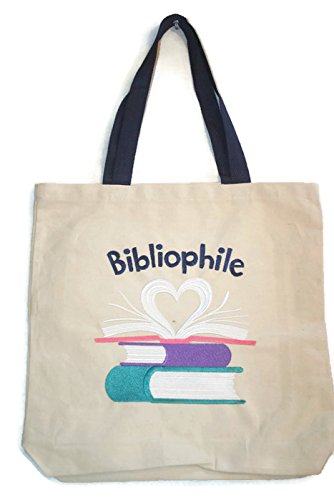 BeyondVision Custom Embroidered 22" [Bibliophile] HeavyDuty Canvas Tote/Beach Bag
