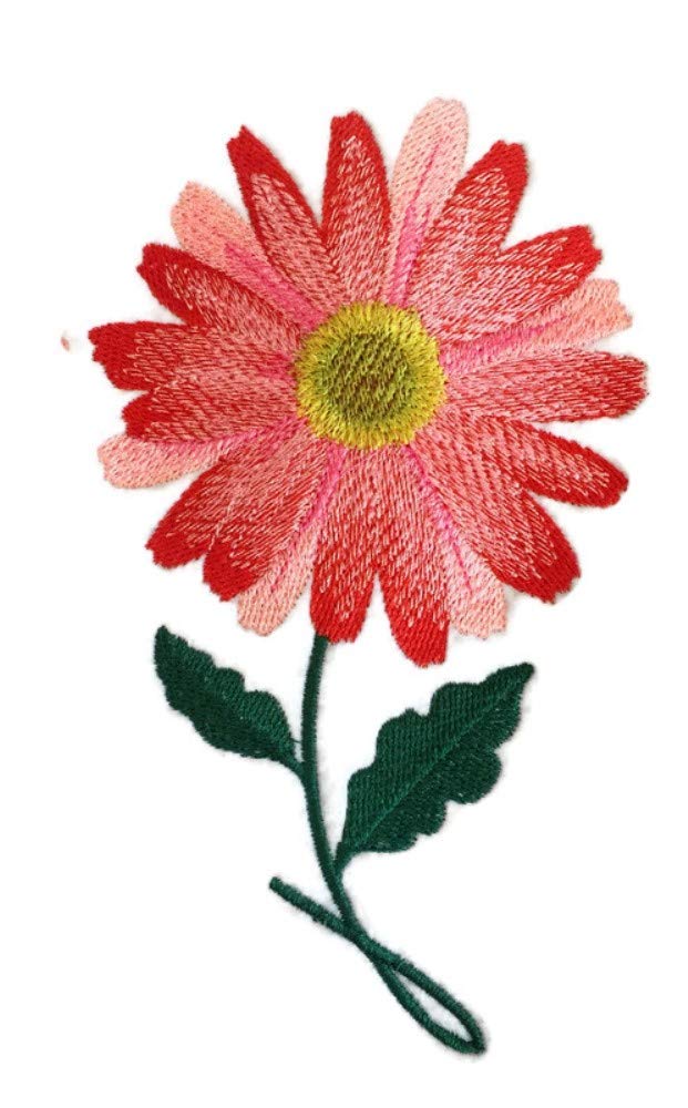 Custom and Unique (Bloom Daisy) A Inspirational Blooms Flower Embroidered Iron on/Sew Patch (3.8" x 6.2") [Made in USA]