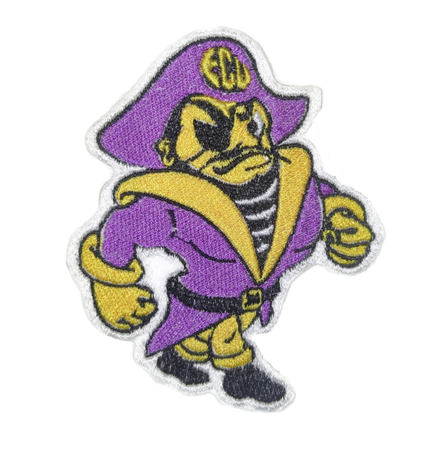 East Carolina Pirateslogo embroidered iron-on patch