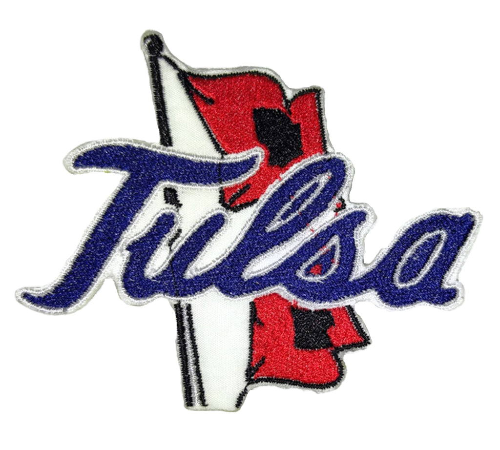 Tulsa Golden Hurricane embroidered iron-on patch