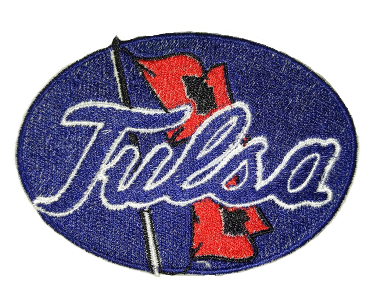 Tulsa Golden Hurricane embroidered iron-on patch