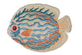Discus Fish (4.5" x 3.5") embroidered iron-on patch