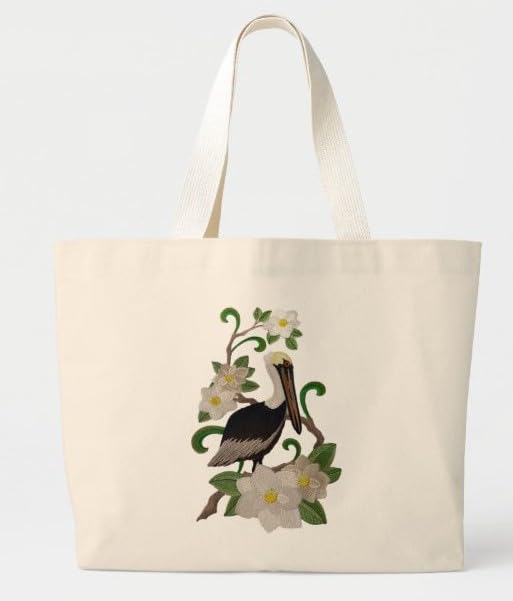 Pájaro personalizado: pelícano pardo oriental de Luisiana y magnolia - Beyond Vision [18 x 27 cm]