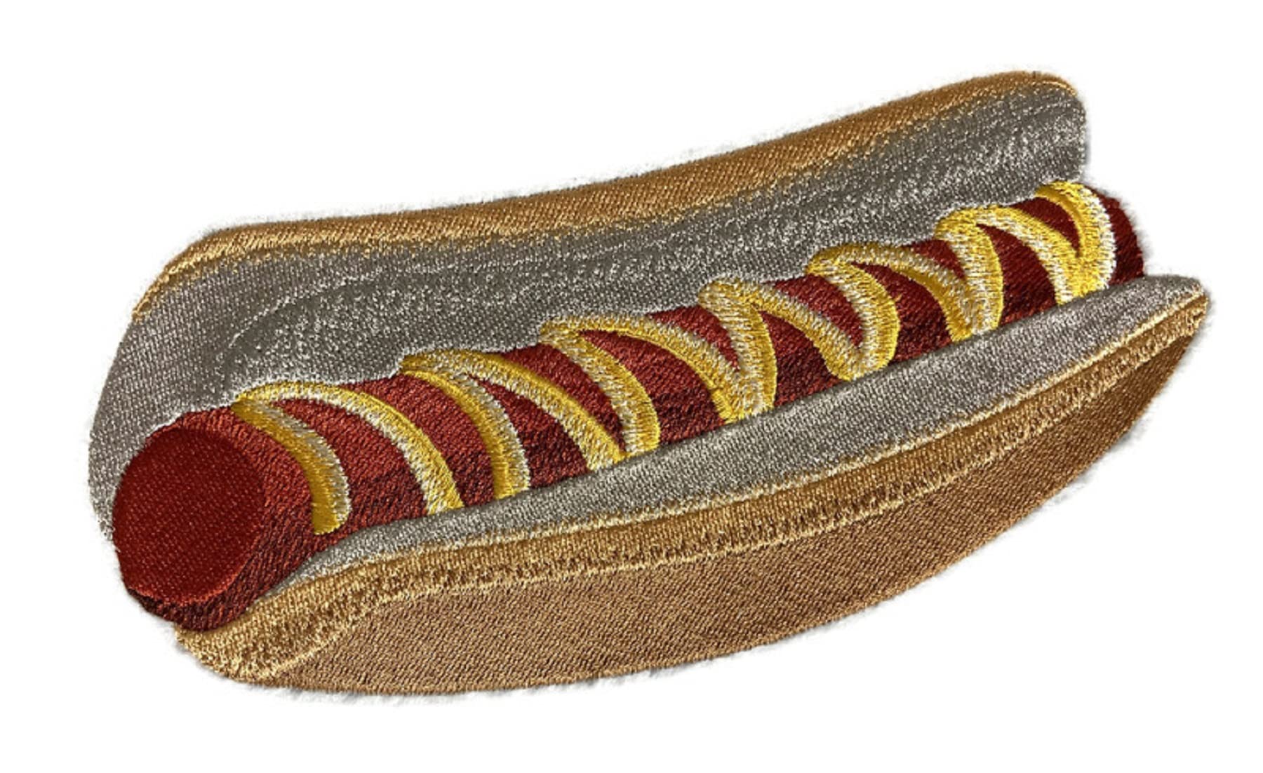 Lets go Outback for BBQ Apron Design [Savory Hot Dog] Embroidered Iron On/Sew Patch (6.86" x 4.41") Made in USA