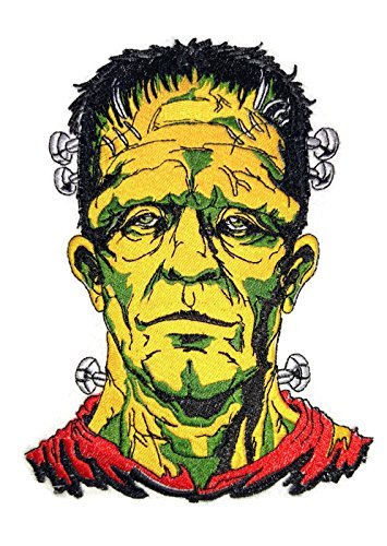 Custom and Unique Happy Halloween [Classic Monster Portraits-1 ] Embroidered Iron on/Sew Patch (7.8" x 6") [Made in USA]