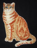 Ozzi Cat (4.5" x 4") embroidered iron-on patch