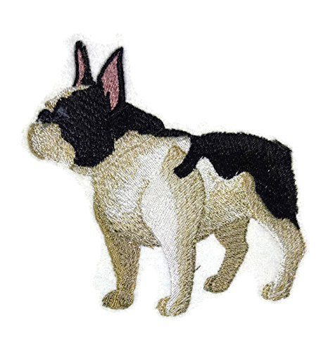 Amazing Custom Dog Portraits [French Bulldog ] Embroidery Iron On/Sew Patch (4.5" x 4")[Made in USA]