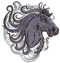Spirit of Stallions [Spirit of Stallion No.3 ] [] / (5" x 5")*"] [] embroidered iron-on patch