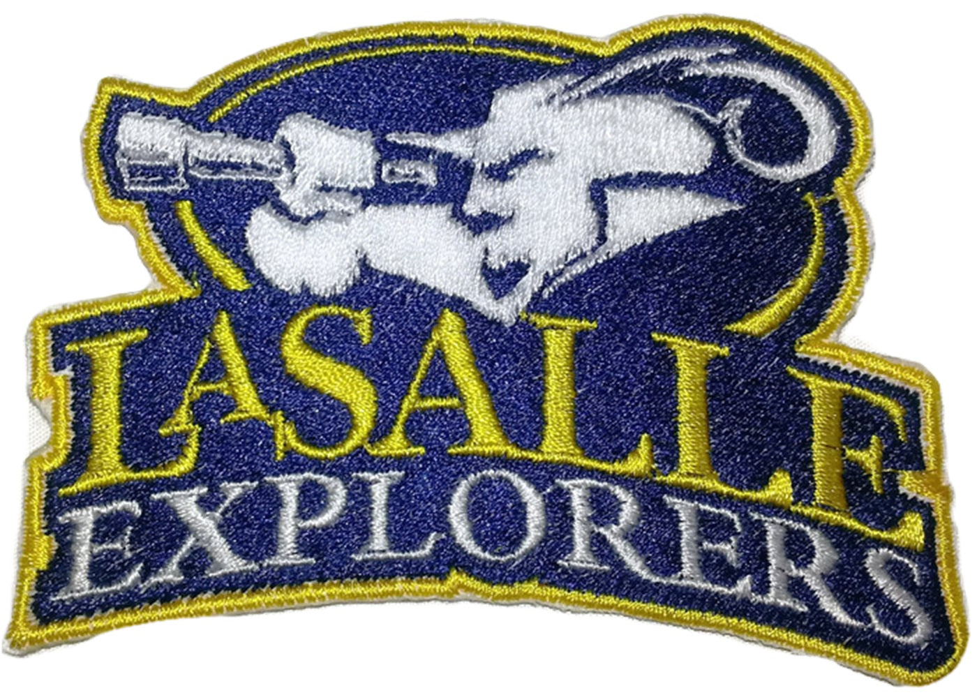 La Salle Explorers embroidered iron-on patch