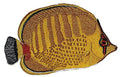 Spot Banded Butterflyfish (5" x 3") embroidered iron-on patch