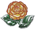 Sketched Calendula Single (5.5" x 4") embroidered iron-on patch