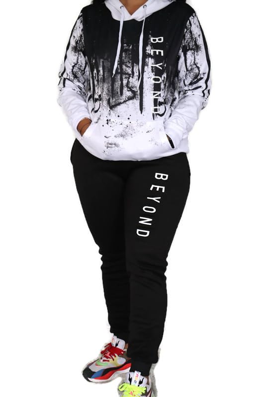 BeyondVision Women's 2 Piece Outfits Long Sleeve Hoodie and Jogging Pants Tracksuit Sets