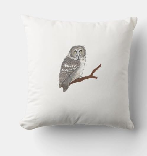 Parche bordado para planchar y coser "Aves personalizadas Beyond Vision" [Búho real] (14,5 cm de ancho x 15,8 cm)