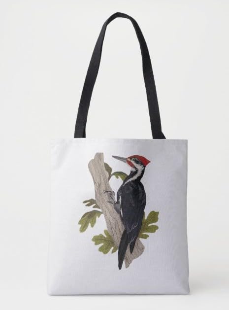 Beyond Vision Custom Bird Pileated Woodpecker Embroidery Iron On/Sew Patch (6.89" x 9.49")