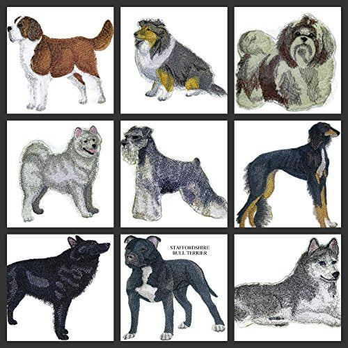 Amazing Custom Dog Portraits [ Schnauzer- 2 ] Custom and Unique] Embroidered Iron on/Sew Patch (4.5" x 4") [Made in USA]