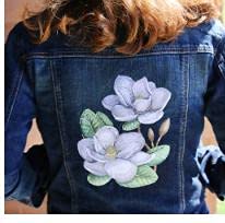 Custom and Unique Garden's Best Delight Flower [ Magnolia Blooms ] Embroidered Iron on/Sew Patch (5.85" x 7.51"))) ] [Made in USA]