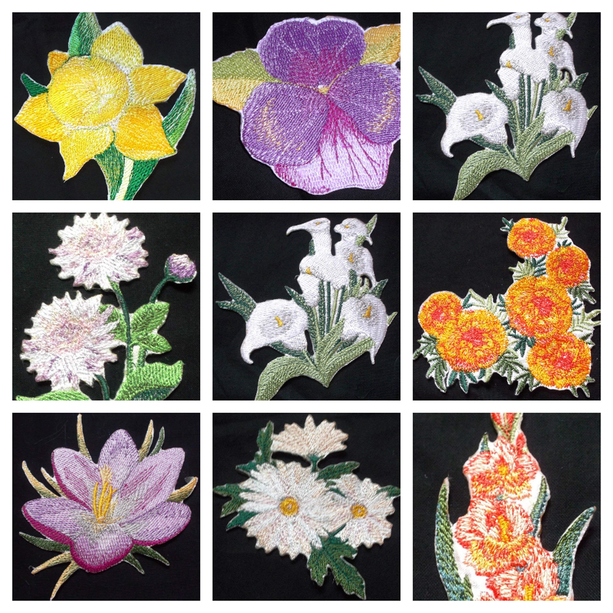 Custom and Unique Garden's Best Delight Flower [Daffodil ] Embroidered Iron on/Sew Patch (3.5" x 4") [Made in USA]