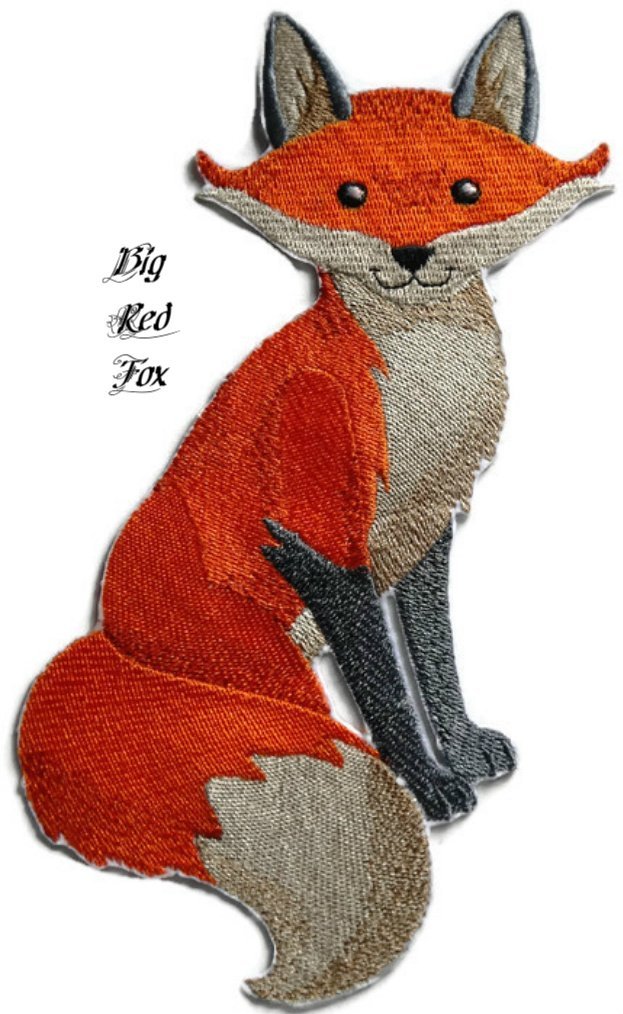 Nature Weaved in Threads, Amazing Animal Kingdom [ Fox ] [Custom and Unique] Embroidered Iron on/Sew Patch (7.7" x 5") [Made in USA]