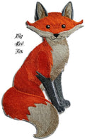 Fox Portrait (7.7" x 5") embroidered iron-on patch