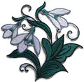 BeyondVision Winter Bonanza [ Whimsical Snowdrops ] / (4.86" x 5") [] embroidered iron-on patch