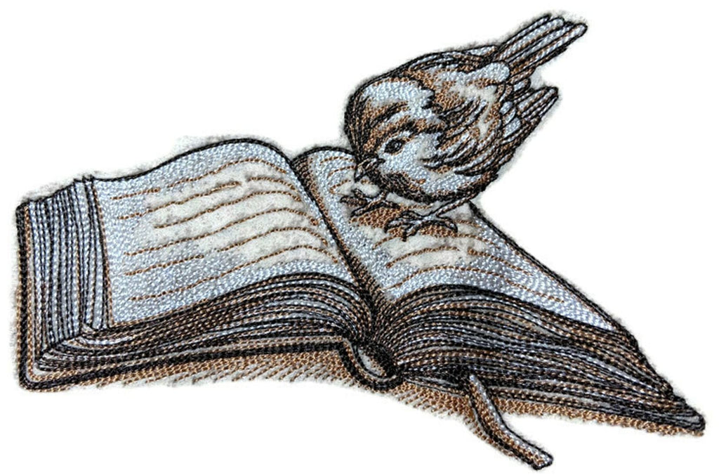 Nature Weaved in Threads, Amazing Birds Kingdom [Storytime Bird ] [Custom and Unique] Embroidered Iron on/Sew Patch (6.85" x 4.78") [Made in USA]