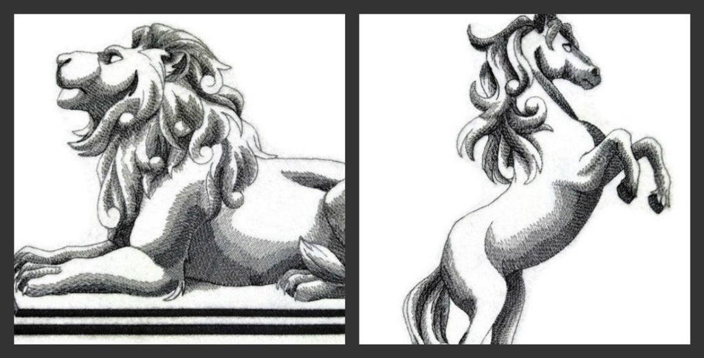 Parche bordado para planchar o coser, personalizado y único, "Spirit of Stallions" [Caballo encabritado sobre pedestal] [Personalizado y único] [Hecho en EE. UU.]