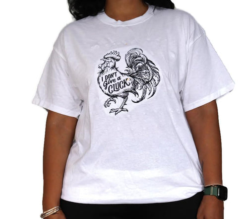 Camiseta bordada personalizada BeyondVision para mujer (blanca, grande)