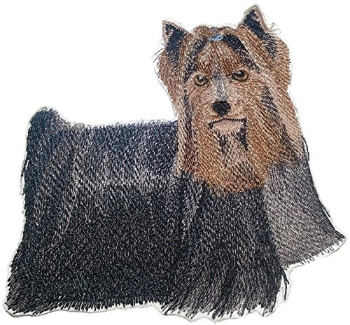 Amazing Custom Dog Portraits [Yorkshire Terrier] Embroidered Iron On/Sew Patch (5" x 4") Made in USA]
