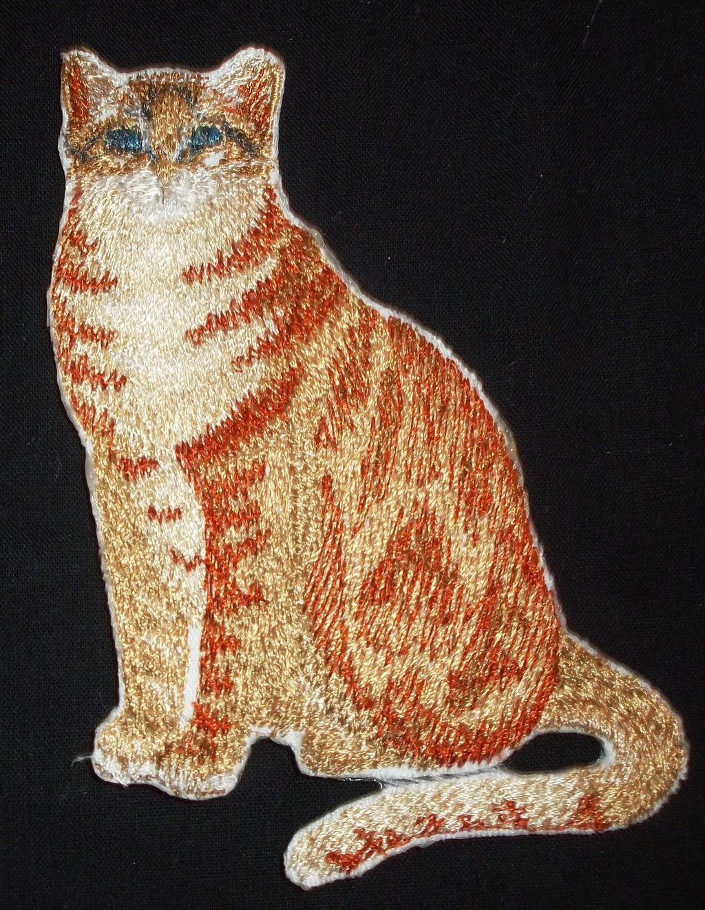 Amazing Custom Cat Portraits [Ozzi Cat] Embroidered Iron On/Sew Patch (4.5" x 4") Made in USA]