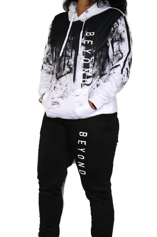 BeyondVision Women's 2 Piece Outfits Long Sleeve Hoodie and Jogging Pants Tracksuit Sets