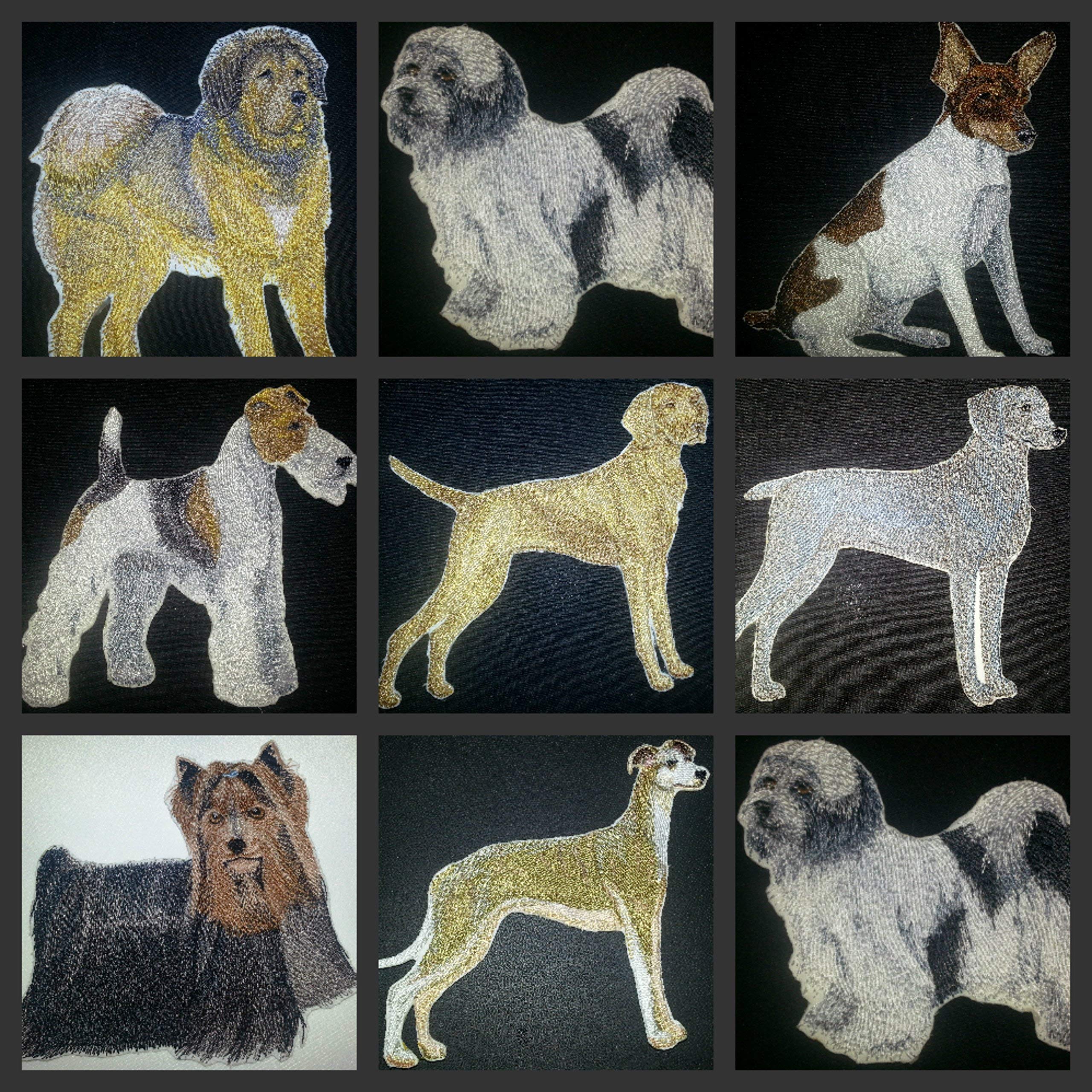 Amazing Custom Dog Portraits [Tibetan Terrier] Embroidered Iron On/Sew Patch (4.5" x 4.5") Made in USA]