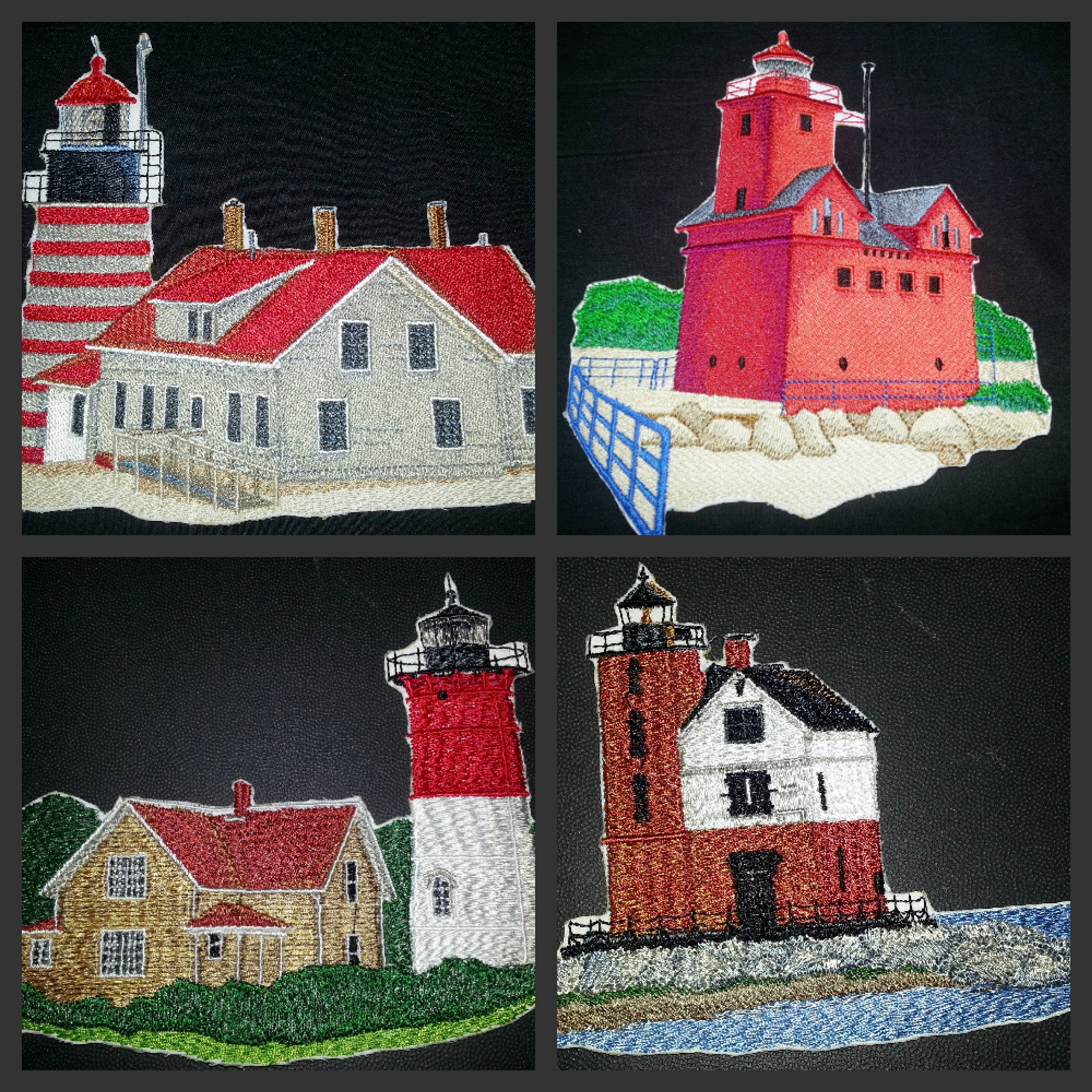 Parche bordado termoadhesivo "Capitán Veo la Luz", personalizado y único, para faro [Faro de Admiralty Head] [22,8 x 15 cm] [Hecho en EE. UU.]