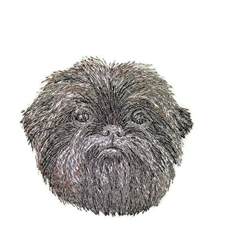 Amazing Dog Faces [Affenpinscher] Embroidery Iron On/Sew Patch (4" x 3.78")[Made in USA]