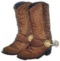 Cowboy Gear [Cowboy Boot] / (4.67" x 4.33") [] embroidered iron-on patch