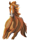 Beyond Vision Horse [Run Wild Stallion ] / (5.22" x 7.8") embroidered iron-on patch