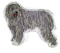 Komondor (4.5" x 4.2") embroidered iron-on patch
