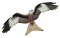 Nature Weaved in Threads, Birds Kingdom [Red Kite Flying [] / (9.5" x 6.8") [] embroidered iron-on patch