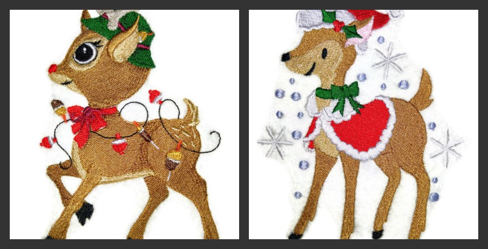 Catch A Little Christmas [ Christmas Prance] Embroidered Iron on/Sew Patch (5.44" x 4.82") [Made in USA]